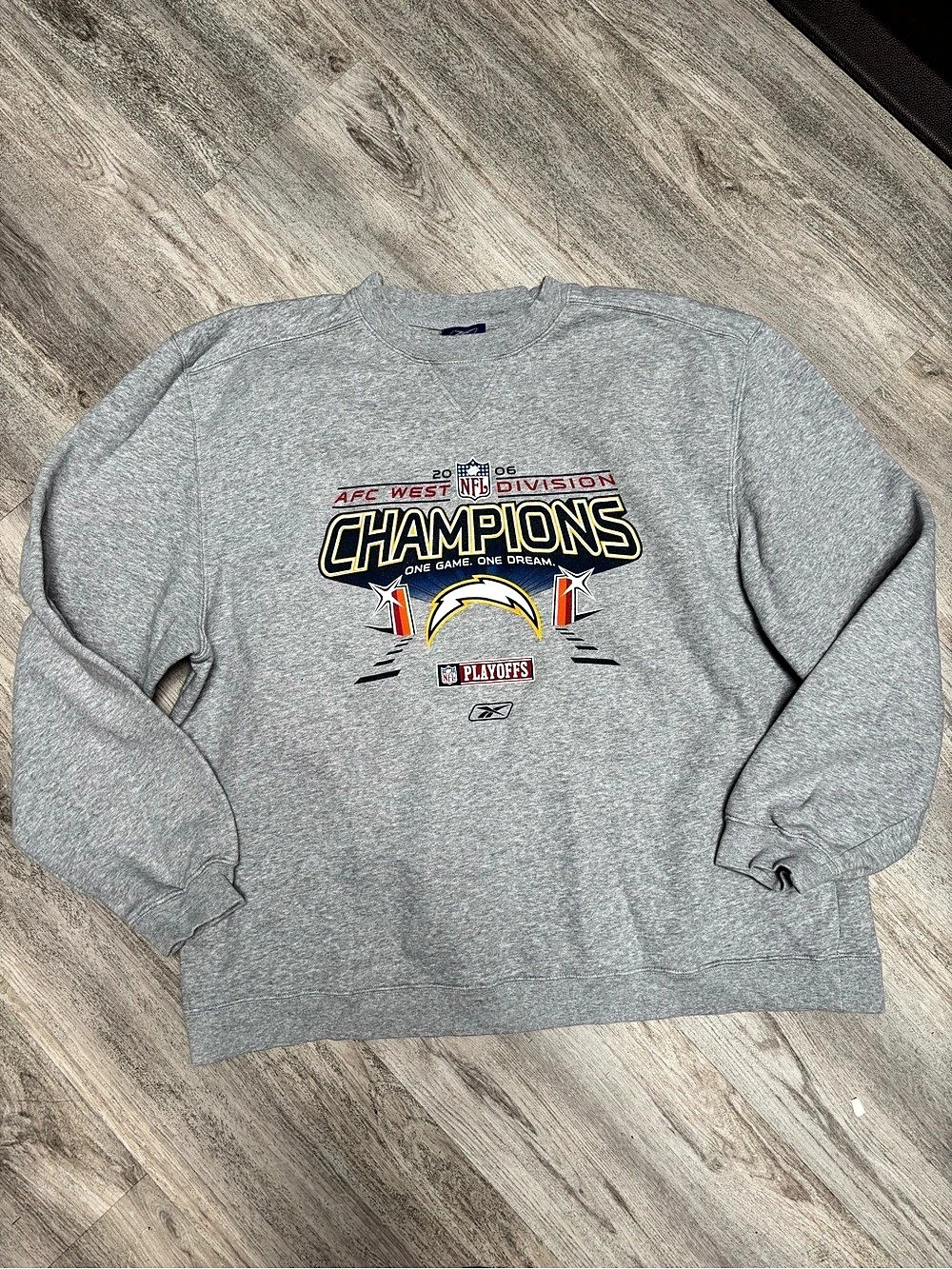 Reebok San Diego Chargers 2006 AFC West Division Champions Sweatshirt Champions